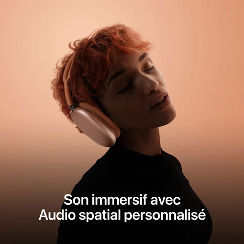 Casque d'écoute Bluetooth à suppression du bruit AirPods Max (USB-C) d'Apple - Bleu