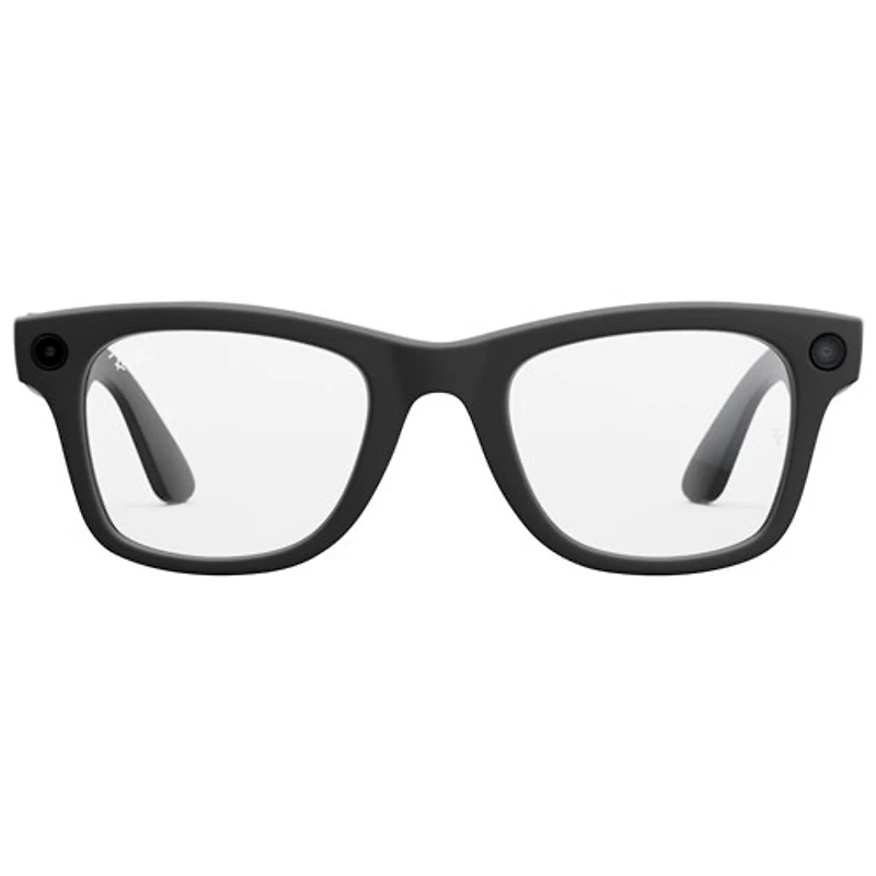 Lunettes Wayfarer (1re génération) de Ray-Ban | Meta avec IA, photo, vidéo, audio et messagerie - Noir mat/Transitions transparents à vert graphite