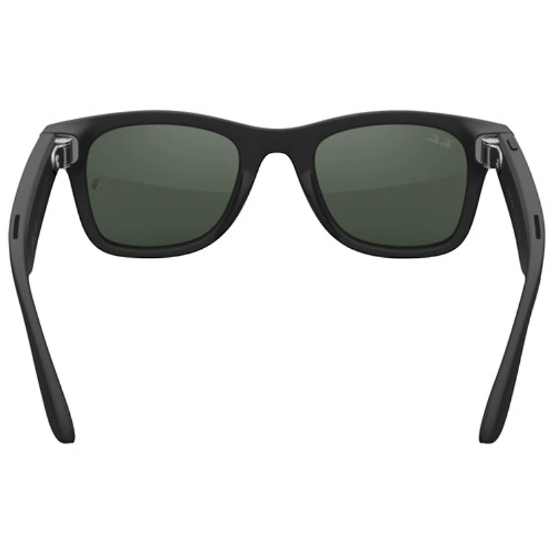 Lunettes Wayfarer (1re génération) de Ray-Ban | Meta avec IA, photo, vidéo, audio et messagerie - Noir mat/Transitions transparents à vert graphite