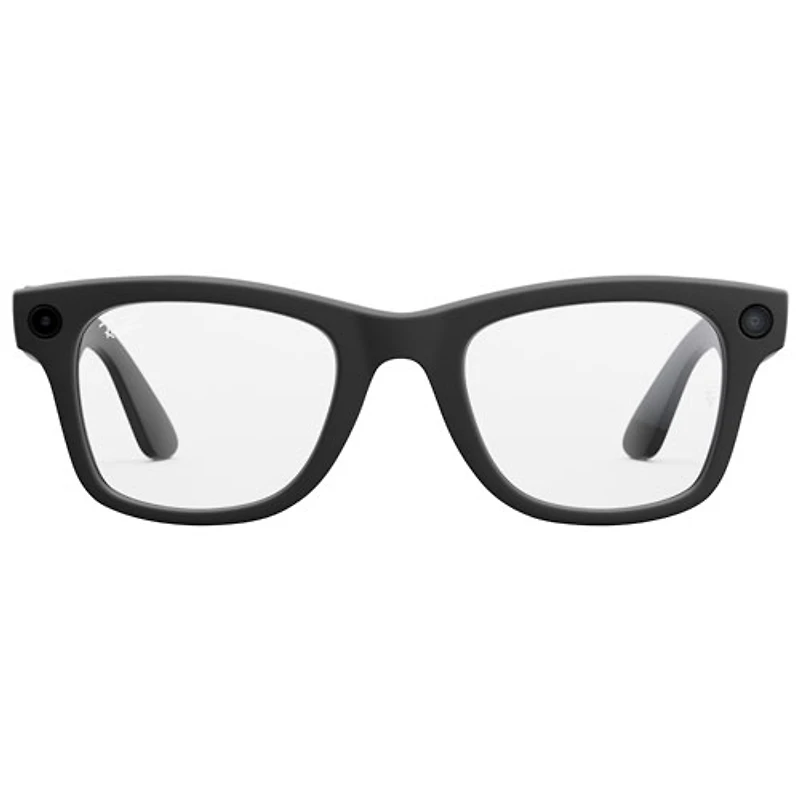 Lunettes Wayfarer (1re génération) de Ray-Ban | Meta avec IA, photo, vidéo, audio et messagerie - Noir mat/Transitions transparents à vert graphite