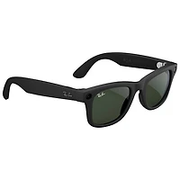 Lunettes Wayfarer (1re génération) de Ray-Ban | Meta avec IA, photo, vidéo, audio et messagerie - Noir mat/Transitions transparents à vert graphite