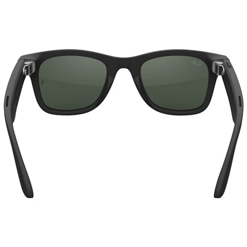 Lunettes Wayfarer (1re génération) de Ray-Ban | Meta avec IA, photo, vidéo, audio et messagerie - Noir mat/Transitions transparents à vert graphite
