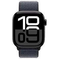 Apple Watch Series 10 (GPS) 42mm Jet Black Aluminum Case with Ink Sport Loop