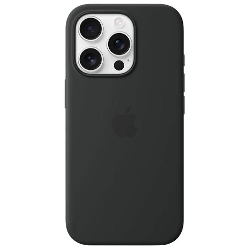 Apple Silicone Fitted Hard Shell Case with MagSafe for iPhone 16 Pro - Black