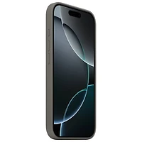 Étui rigide ajusté en silicone avec MagSafe d'Apple pour iPhone 16 Pro - Gris pierre