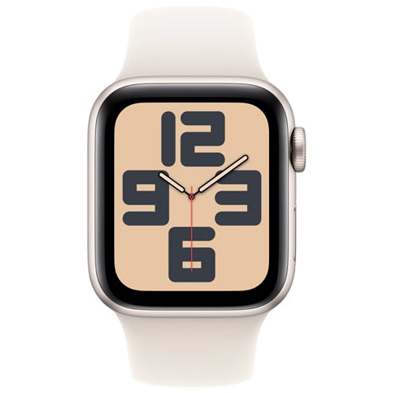 Apple Watch SE (GPS) 40mm Starlight Aluminum Case with Starlight Sport Band - Medium/Large