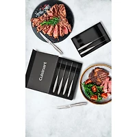 Ensemble 8 pièces avec couteaux en acier inoxydable et coffret-cadeau de Cuisinart (SSC-8STKC) - Noir