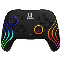 PDP Afterglow Wave RGB Wireless Controller for Switch - Black