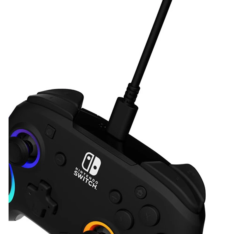 PDP Afterglow Wave RGB Wireless Controller for Switch - Black