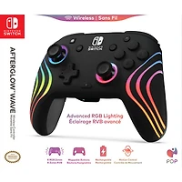 PDP Afterglow Wave RGB Wireless Controller for Switch - Black