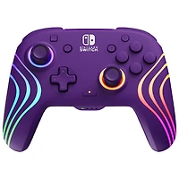 Manette de jeu sans fil Afterglow Wave RVB de PDP pour Switch - Violet