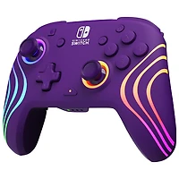 Manette de jeu sans fil Afterglow Wave RVB de PDP pour Switch - Violet