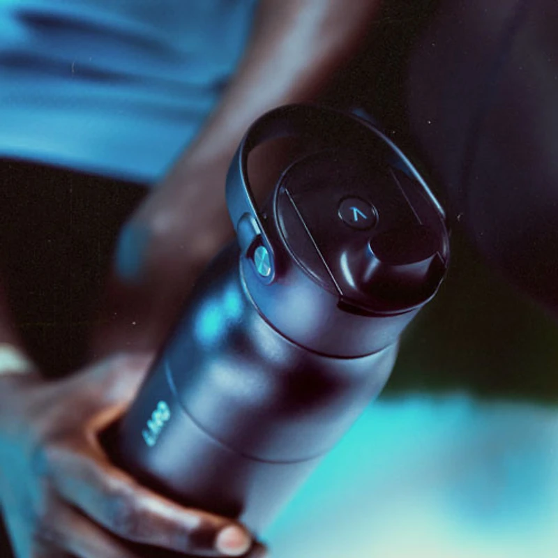 LARQ PureVis 2 680ml (23oz.) Self-Cleaning Insulated Stainless Steel Water Bottle with Smart Sensor - Black