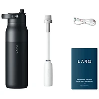 LARQ PureVis 2 1L (34oz.) Self-Cleaning Insulated Stainless Steel Water Bottle with Smart Sensor - Black