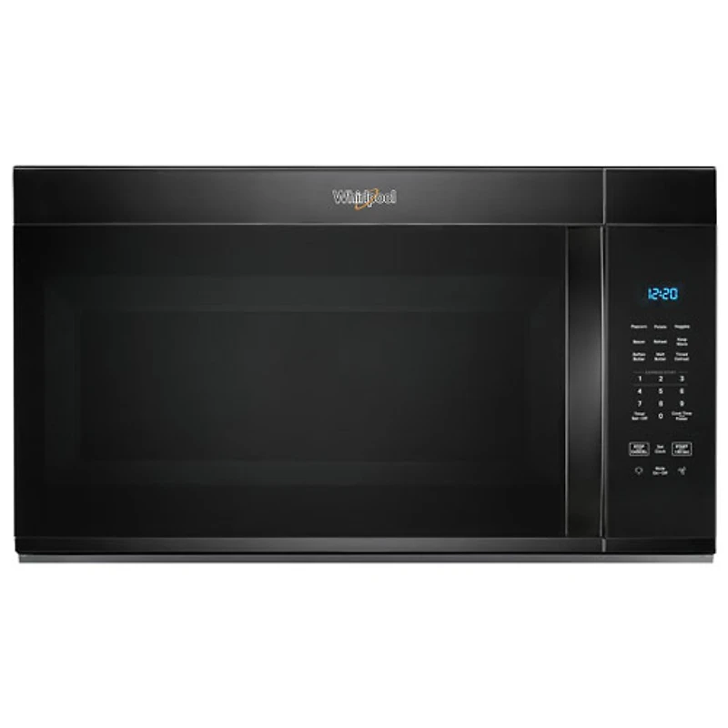 Four à micro-ondes à hotte intégrée de Whirlpool - 1,7 pi³ - Noir
