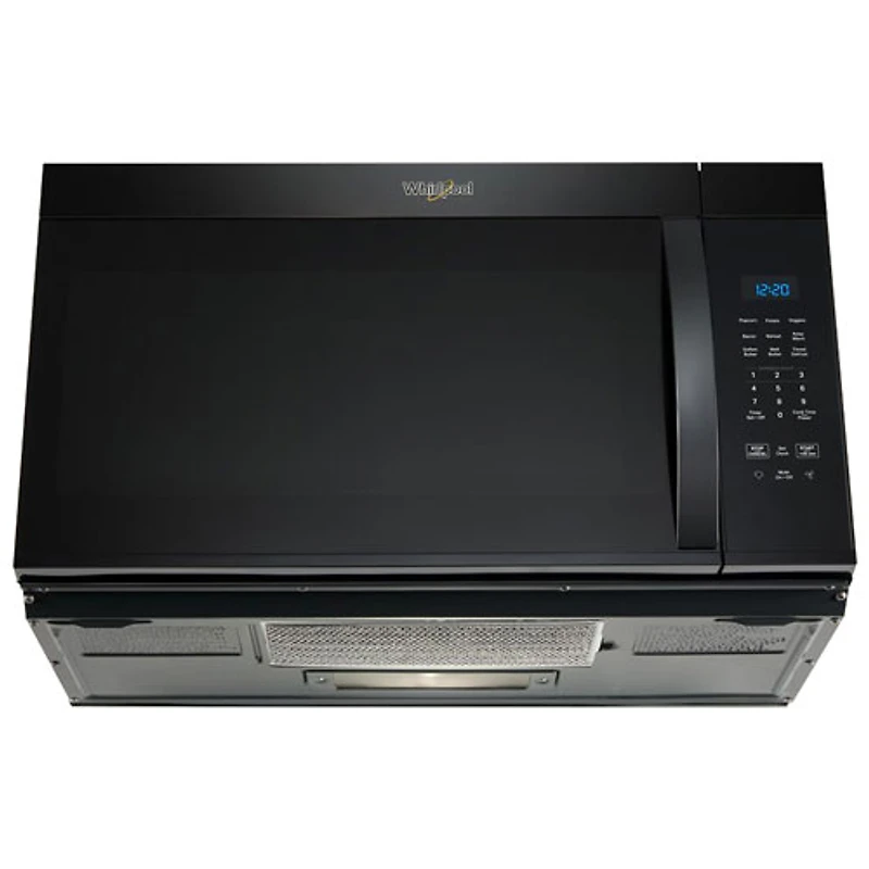 Four à micro-ondes à hotte intégrée de Whirlpool - 1,7 pi³ - Noir