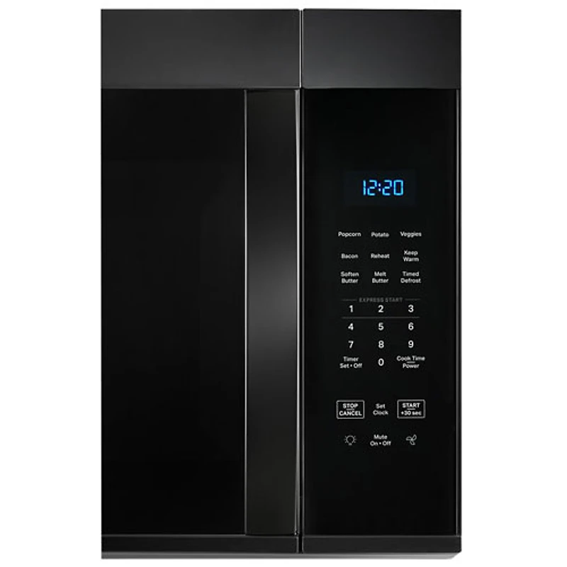 Four à micro-ondes à hotte intégrée de Whirlpool - 1,7 pi³ - Noir