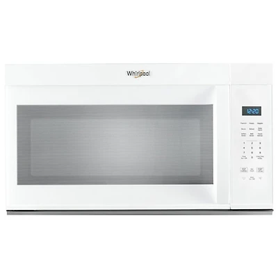 Four à micro-ondes à hotte intégrée de Whirlpool - 1,7 pi³ - Blanc