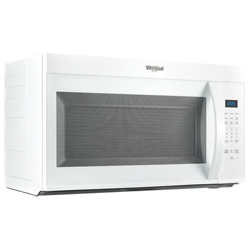Four à micro-ondes à hotte intégrée de Whirlpool - 1,7 pi³ - Blanc