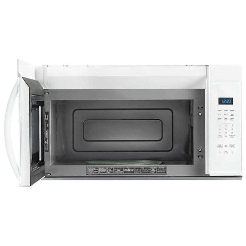 Four à micro-ondes à hotte intégrée de Whirlpool - 1,7 pi³ - Blanc