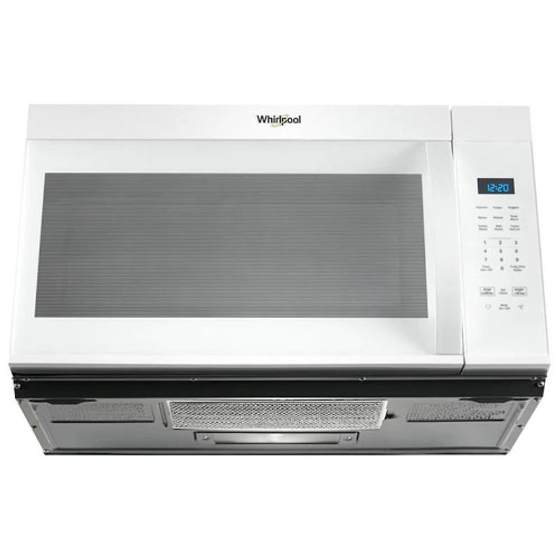 Four à micro-ondes à hotte intégrée de Whirlpool - 1,7 pi³ - Blanc