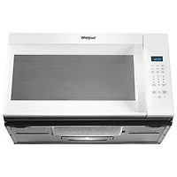 Four à micro-ondes à hotte intégrée de Whirlpool - 1,7 pi³ - Blanc
