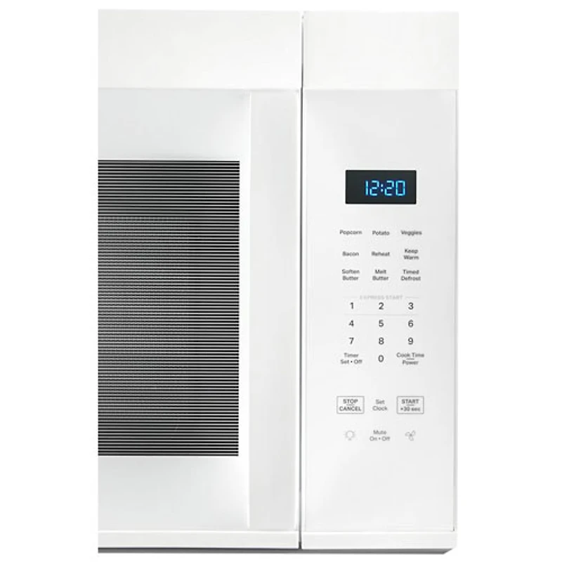 Four à micro-ondes à hotte intégrée de Whirlpool - 1,7 pi³ - Blanc