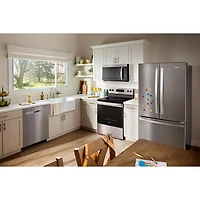 Four à micro-ondes à hotte intégrée de Whirlpool - 1,7 pi³ - Acier inoxydable