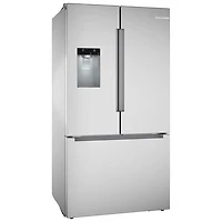 Bosch 36" 26 Cu. Ft. French Door Refrigerator with Water & Ice Dispenser (B36FD10ENS) - Stainless Steel