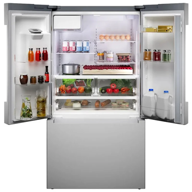 Bosch 36" 26 Cu. Ft. French Door Refrigerator with Water & Ice Dispenser (B36FD10ENS) - Stainless Steel