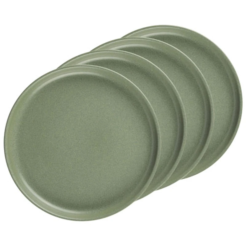 Assiette en grès Uno de Mesa Ceramics - 4 pièces - Olive