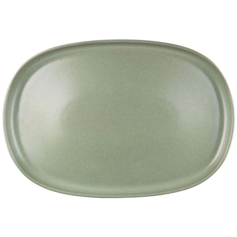 Plat en grès Uno de Mesa Ceramics - Olive