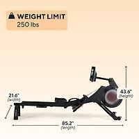 Rameur Carbon Pro10 de ProForm avec écran tactile de 10 po