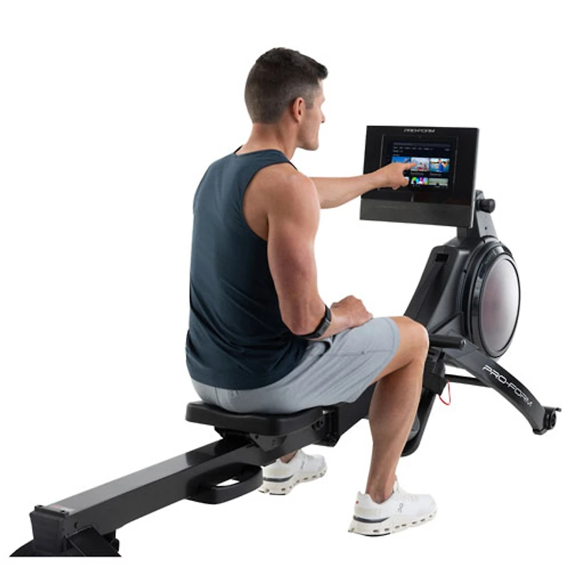 Rameur Carbon Pro10 de ProForm avec écran tactile de 10 po