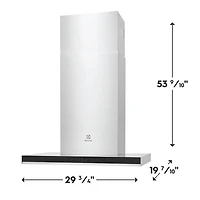 Hotte murale de 30 po d'Electrolux (ECVW3062AS) - Acier inoxydable