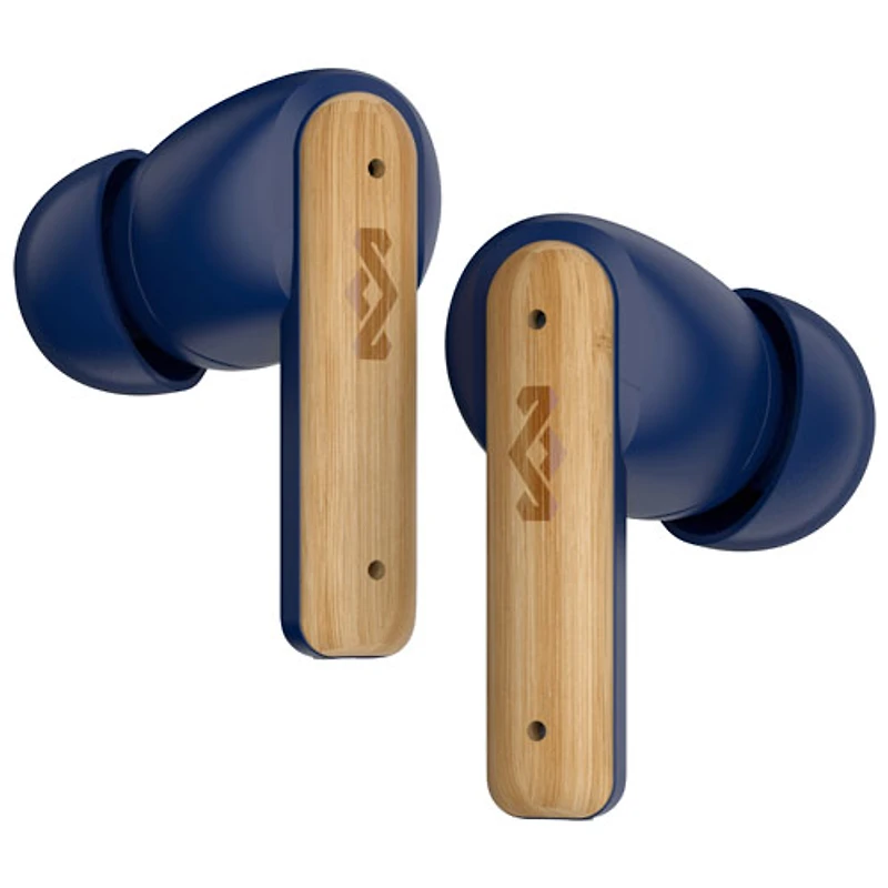 Écouteurs boutons 100 % sans fil à isolation sonore Little Bird de House Of Marley - Bleu
