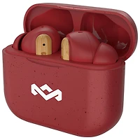 Écouteurs boutons 100 % sans fil à isolation sonore Little Bird de House Of Marley - Rouge