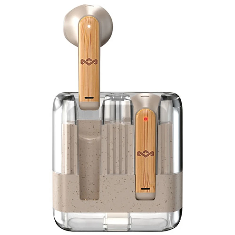 Écouteurs boutons 100 % sans fil à isolation sonore Zion de House Of Marley - Crème