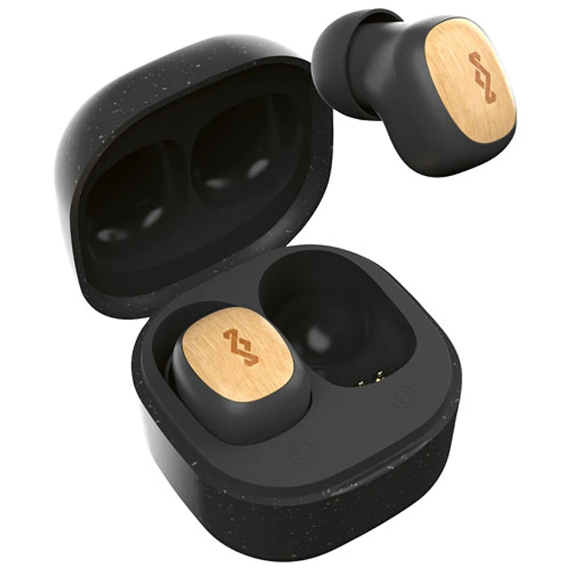 Écouteurs boutons 100 % sans fil à isolation sonore Smile Jamaica de House Of Marley - Noir
