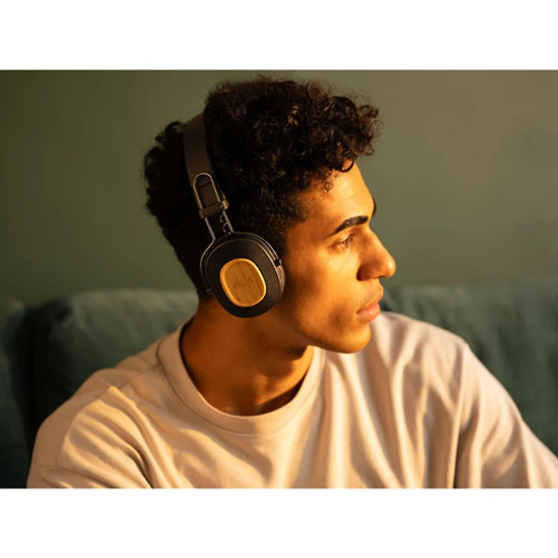 Casque d'écoute Bluetooth à isolation sonore Positive Vibration Riddim de House Of Marley - Noir
