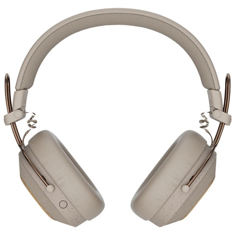 House Of Marley Positive Vibration Riddim On-Ear Sound Isolating Bluetooth Headphones - Cream