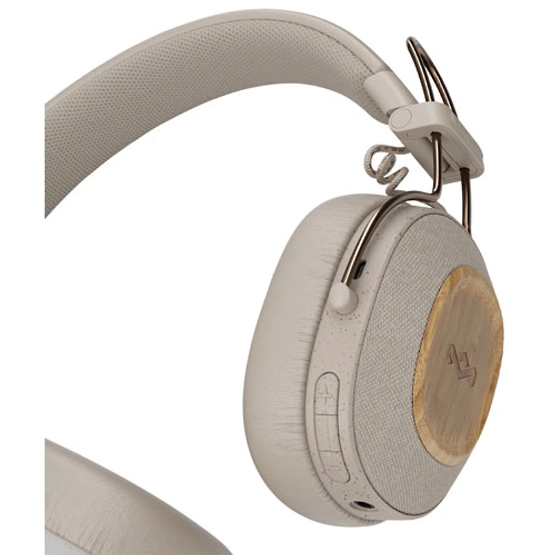 Casque d'écoute Bluetooth à isolation sonore Positive Vibration Riddim de House Of Marley - Crème