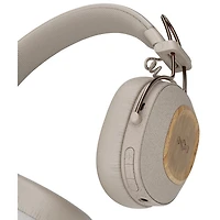 Casque d'écoute Bluetooth à isolation sonore Positive Vibration Riddim de House Of Marley - Crème