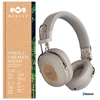 Casque d'écoute Bluetooth à isolation sonore Positive Vibration Riddim de House Of Marley - Crème