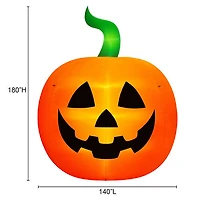 Occasions - Décoration d'Halloween de 4,57 m (15 pi) Citrouille gonflable