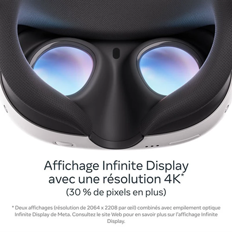 Casque de réalité virtuelle de 512 Go Quest 3 de Meta avec manettes Touch Plus et Batman : Arkham Shadow