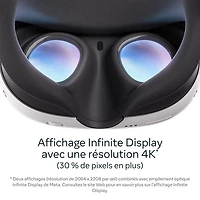 Casque de réalité virtuelle de 512 Go Quest 3 de Meta avec manettes Touch Plus et Batman : Arkham Shadow