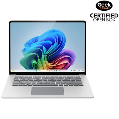 Boîte ouverte - Portable Surface Laptop Copilot+ PC à écran tactile de 15 po de Microsoft (Snapdragon X Elite/RAM 16 Go/SSD 1 To) - Anglais