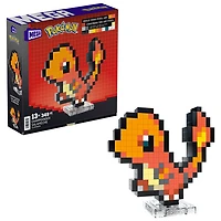 Coffret de collection MEGA Pokémon de Mattel : Salamèche en art pixélisé - 349 pièces