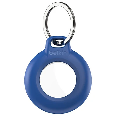 Étui étanche avec porte-clés pour AirTag de Belkin - Bleu